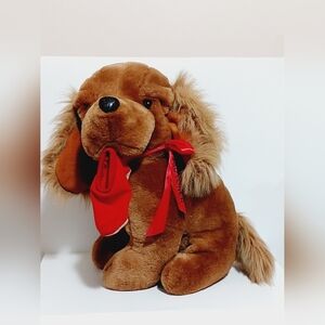 Vintage 1987 Prestige 18" Isotoner Slipper Cocker Spaniel Mascot Plush - Read